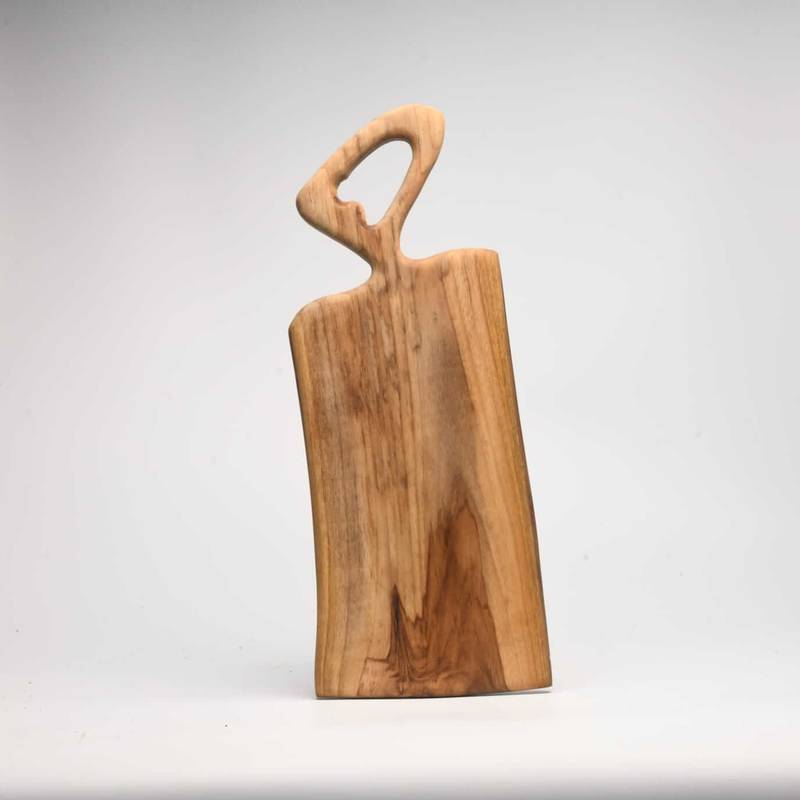 Rustic Teakwood Chopping Board with Oval Handle