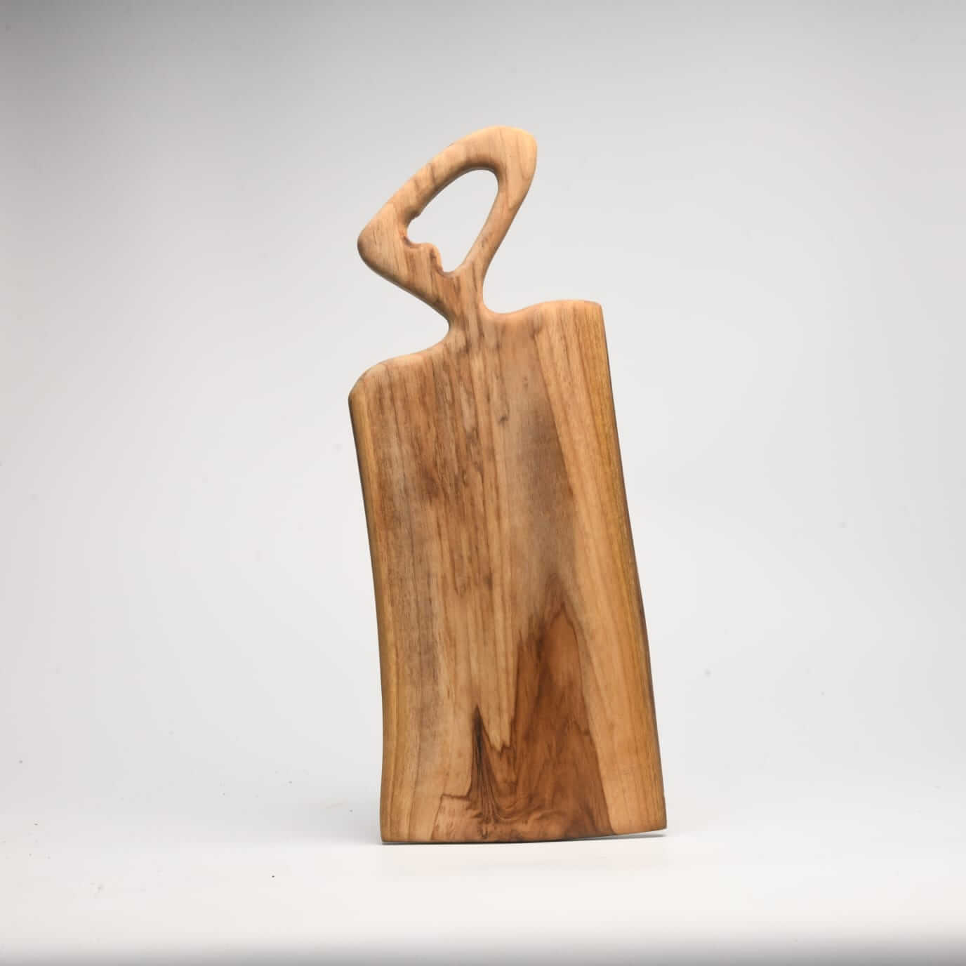Rustic Teakwood Chopping Board with Oval Handle